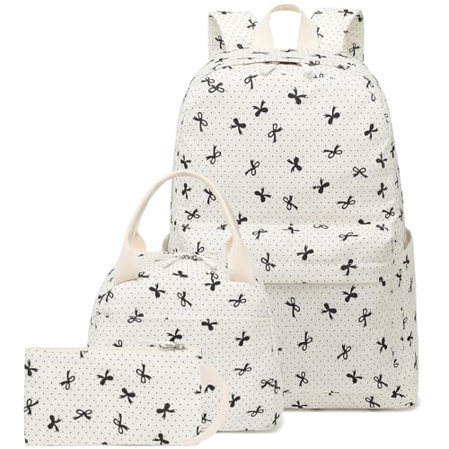LEDAOU Backpack for Girls School Bag Kids Bookbag Teen Backpack Set Daypack with Lunch Box and Pencil Case - Image 1