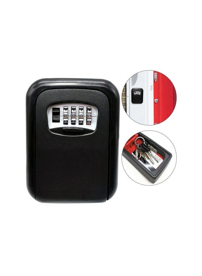 NIBEMINENT Wall Mounted Key Lock Box Black - Image 2