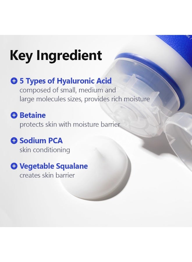 IsNtree Hyaluronic Acid Aqua Gel Cream 2.71 fl.oz. (80ml) Night Cream, Day Cream, Deep Moisturizing, Skin Protection, Sebum Control, Smoothing - Image 4