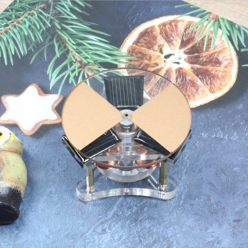 Sunnytech Solar Vertical Disc Shape Mendocino Motor Educational Model Science Physics Toy QZ02 - Image 3