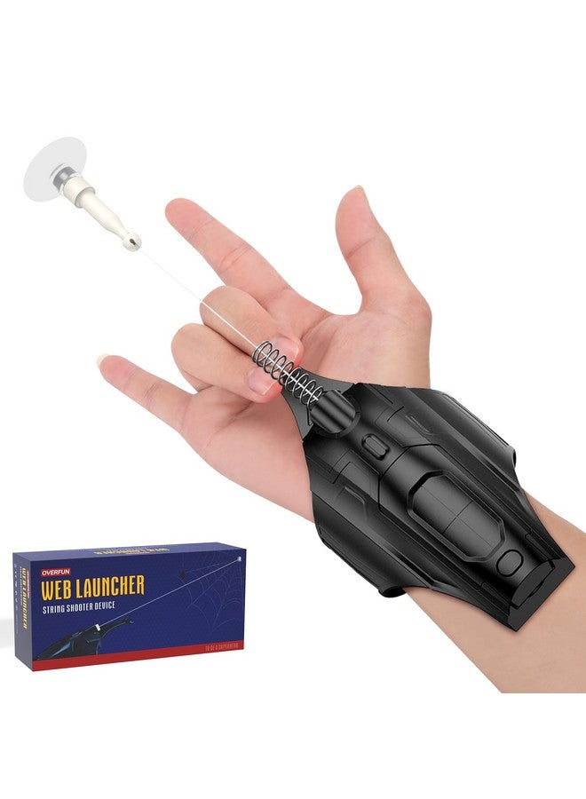 OVERFUN Web Launcher String Shooters Toy Upgrade 2.0, Cool Gadgets Spider Real Silk Superhero Role-Play Cool Stuff Fun Toys Great For Men And Teens (Black)  - Image 1