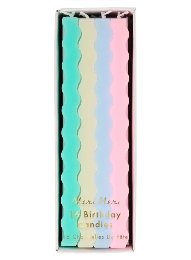 Meri Meri Pastel Wavy Candles