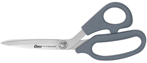 Clauss 18081 8-Inch Bent Titanium Bonded Adjustable Tension Shears with Extra Large Ultraflex Handles, Grey - Image 1