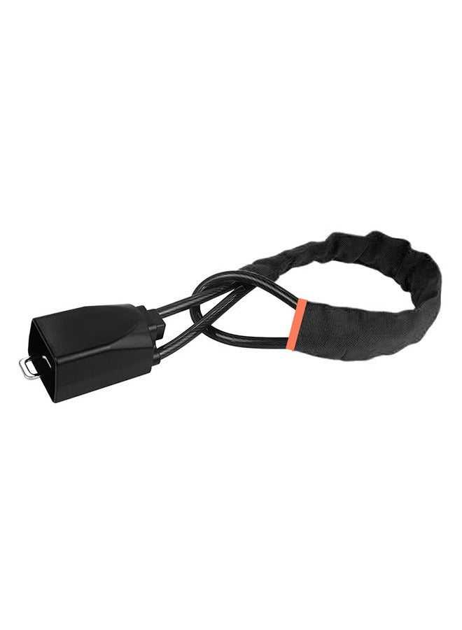 جهاز مضاد للسرقة عالمي لقفل عجلة القيادة في السيارة مع أبازيم حزام الأمان مع 3 مفاتيح مضادة للسرقة لشاحنات الدفع الرباعي والشاحنات الصغيرة والمركبات الترفيهية - Image 1