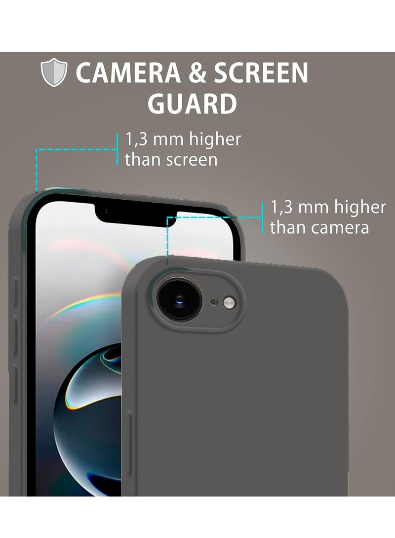BORTONY iPhone 16e Case Cover Premium Silicone with Soft Microfiber Lining Anti-Scratch Shockproof Protective Phone Cover for iPhone 16e 6.1-inch - Image 4