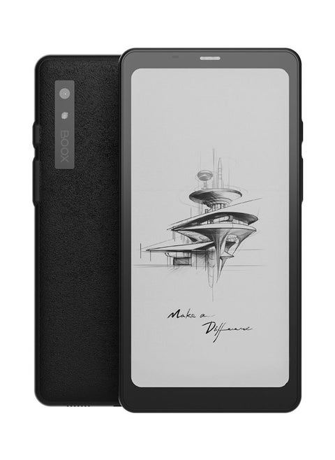 BOOX Palma Mobile ePaper 6GB+128GB قارئ إلكتروني مزود بمعالج Qualcomm Octa-Core + BSR GPU، وإضاءة أمامية وكاميرا خلفية بدقة 16 ميجابكسل، أسود