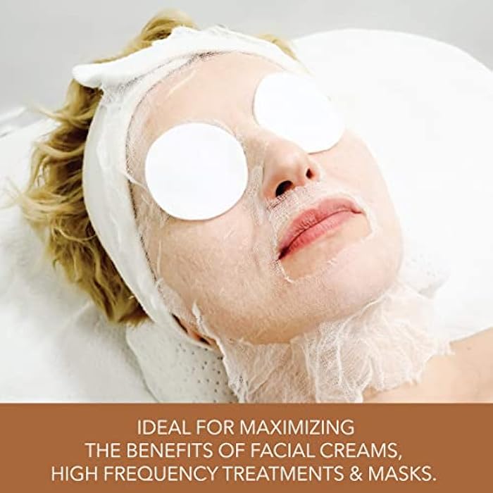 ForPro Professional Collection Precut Gauze Facial Mask, 100% Cotton Gauze, for High Frequency Facial Treatments and Masks, 100-Count - Image 5