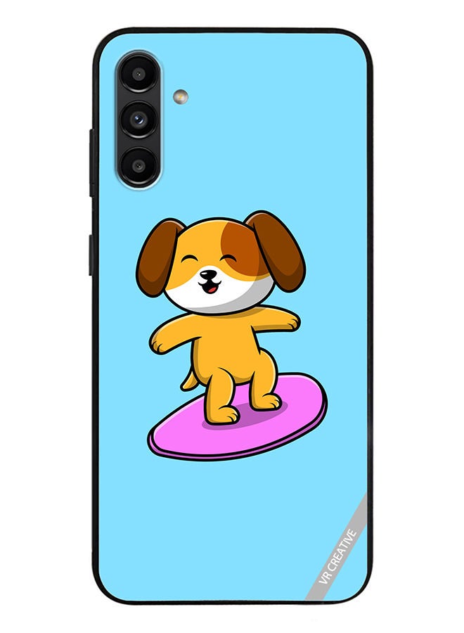 VR CREATIVE Protective Case Cover For Samsung Galaxy A13 5G Surf Dog Design Multicolour - Image 1