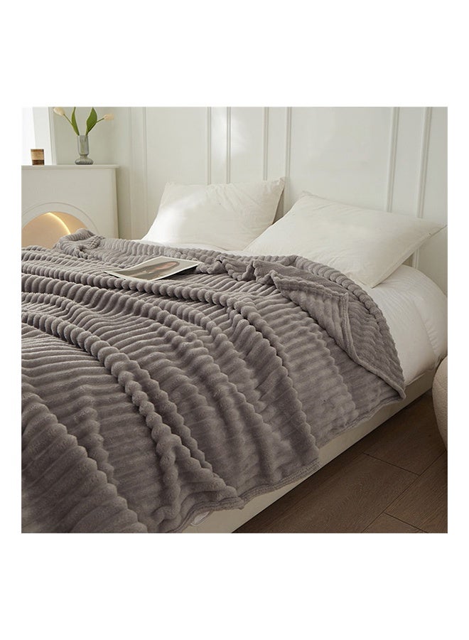 Bukela Bed Blanket 150x200 Cm 610GSM, Throw Blanket, Soft Blanket, Perfect for Bed, Sofa, Camping, Travel, Lightweight, Soft, Plush, Fluffy, Warm, Cozy (Grey) - Image 5