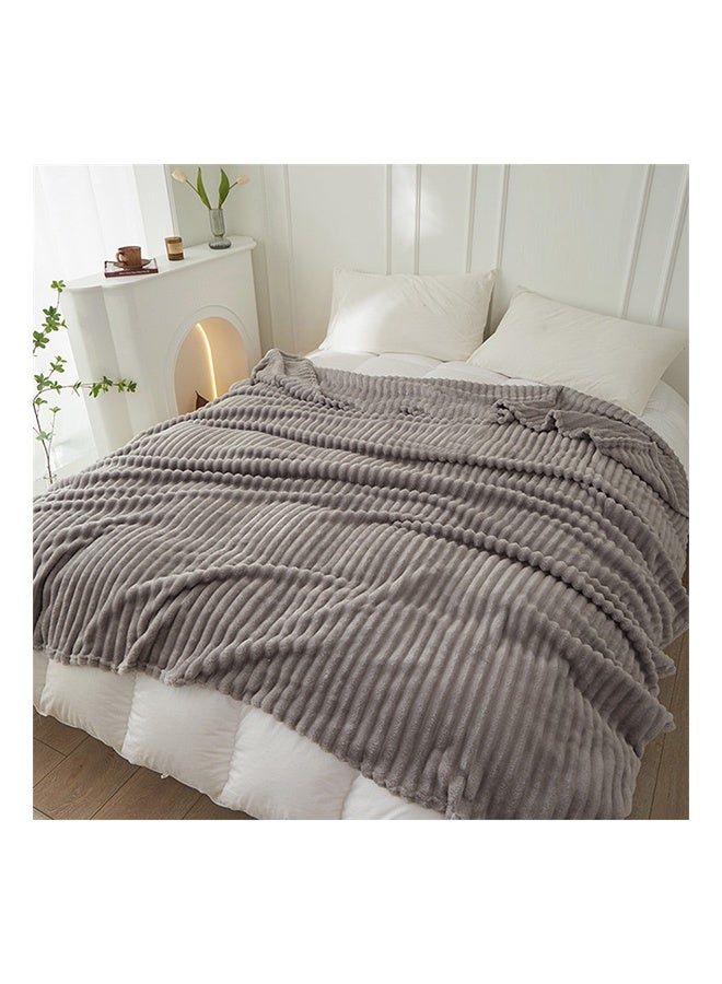 Bukela Bed Blanket 150x200 Cm 610GSM, Throw Blanket, Soft Blanket, Perfect for Bed, Sofa, Camping, Travel, Lightweight, Soft, Plush, Fluffy, Warm, Cozy (Grey) - Image 4