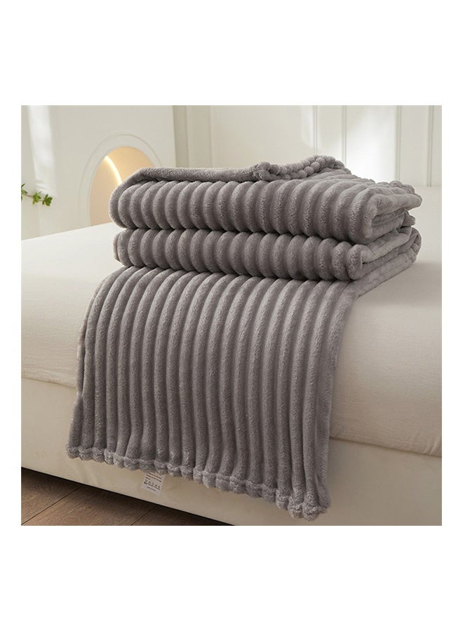 Bukela Bed Blanket 150x200 Cm 610GSM, Throw Blanket, Soft Blanket, Perfect for Bed, Sofa, Camping, Travel, Lightweight, Soft, Plush, Fluffy, Warm, Cozy (Grey) - Image 3