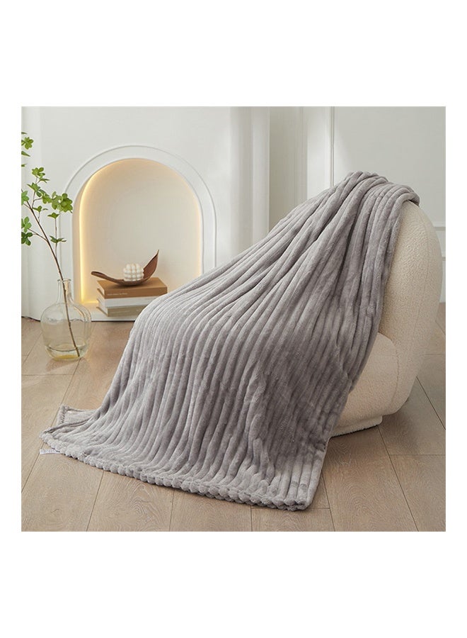 Bukela Bed Blanket 150x200 Cm 610GSM, Throw Blanket, Soft Blanket, Perfect for Bed, Sofa, Camping, Travel, Lightweight, Soft, Plush, Fluffy, Warm, Cozy (Grey) - Image 2