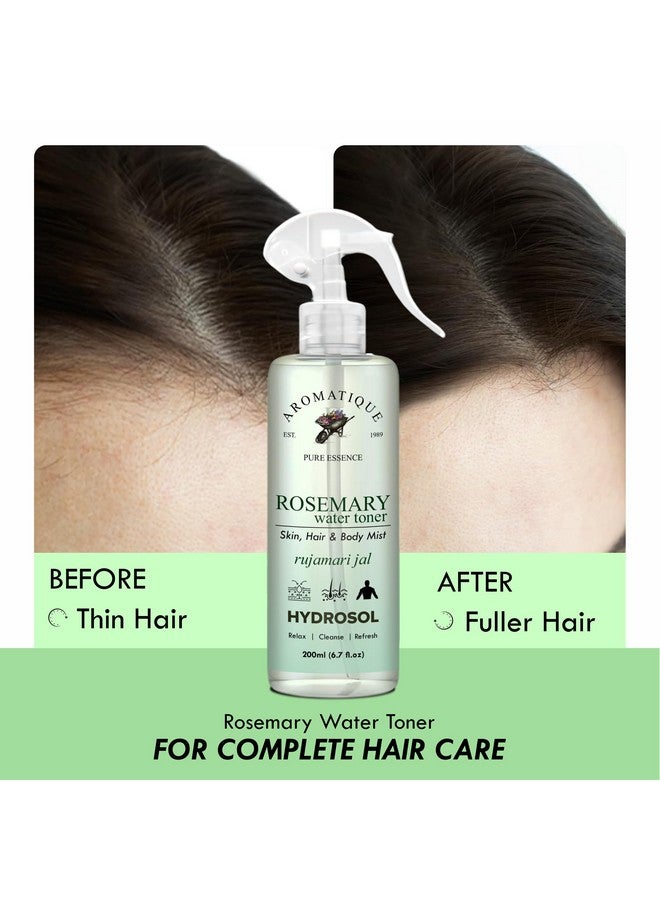 AROMATIQUE Rosemary Water For Hair Growthhydrosoltonermist For Glowing Skin 400Ml - Image 2