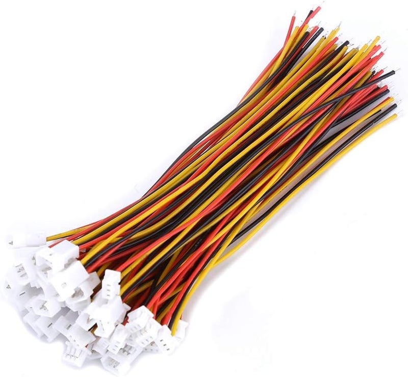 20 Sets/Pack Micro JST 1.25MM 2 Pin/3 Pin Male and Female Connector Plug for Household Appliances(3 pin: Set of male and female) - Image 1