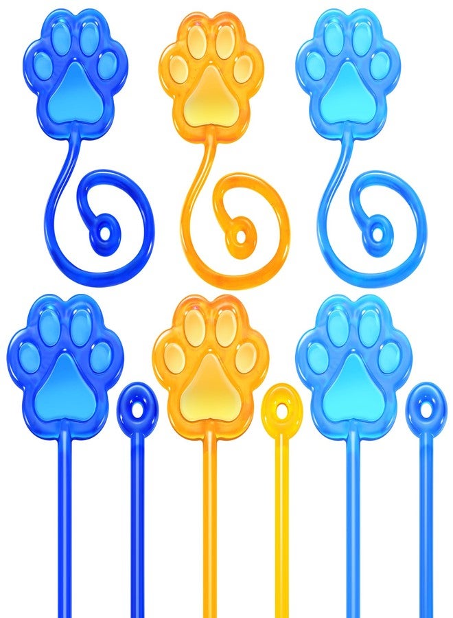JellyArch 24 Pcs Dog Sticky Hands Cartoon Dog Paw Party Favors Stretchy Sticky Hand Toy Birthday Classroom Rewards Carnival Prizes Toy Goodie Bag Stuffer Filler (Navy,Light Blue,Brown) - Image 1