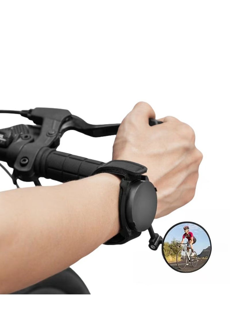 PYC Bike Rearview Mirror Wrist Strap Bicycle Rear View Mirror Arm Wear Adjustable Rotatable Wrist Band for Mountain Road bike  - Image 1