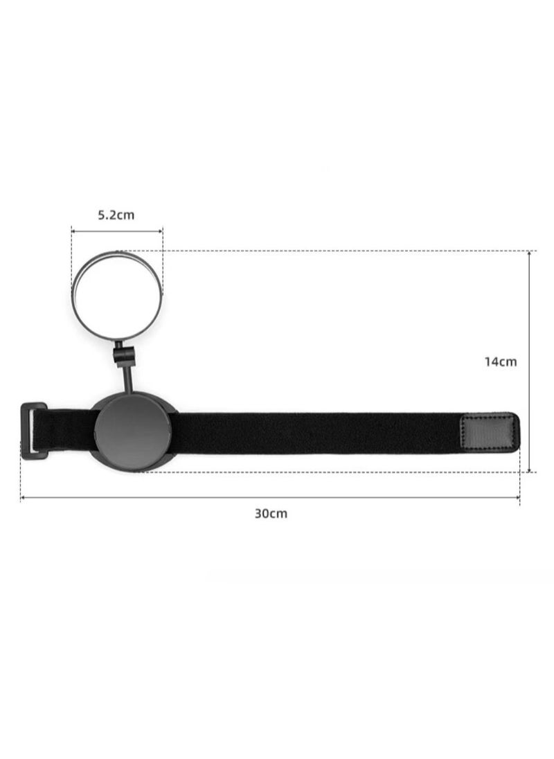 PYC Bike Rearview Mirror Wrist Strap Bicycle Rear View Mirror Arm Wear Adjustable Rotatable Wrist Band for Mountain Road bike  - Image 3