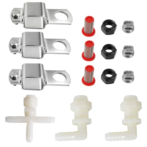 Sthovd Spray Boom Repair Kit Include 8001VS Tips Screens Clamps Cross and Elbows Nozzle Body1116 MPS x 38HBRetaining Nut and Nozzle Cap 1116 FPS Tip Strainer and Boom Clamps 1 Square - Image 1
