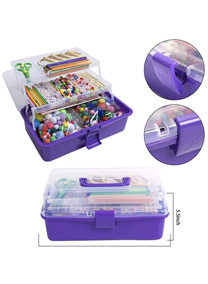 عام مجموعة مكونة من 1358 قطعة للأطفال من لوازم فن الحرف اليدوية الكل في واحد - Image 2