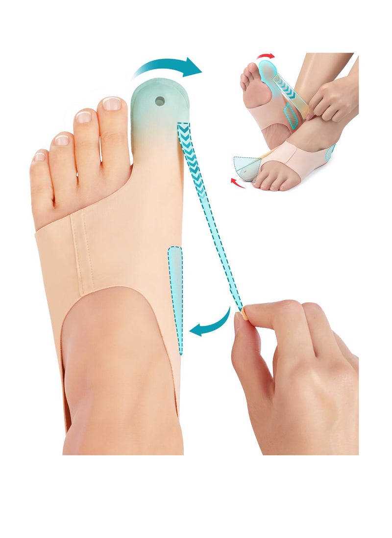 Excefore Bunion Corrector Socks for Women Big Toe, 1Pair Large Bunion Corrector, Bunion Relief Fix Toe Straightener for Athletes, Bunions Correction for in Shoes, Bunion Fix, Day Night Support  - Image 1