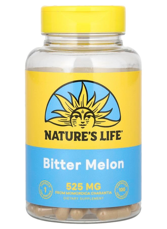 Nature's Life Bitter Melon 525 mg 100 Capsules 