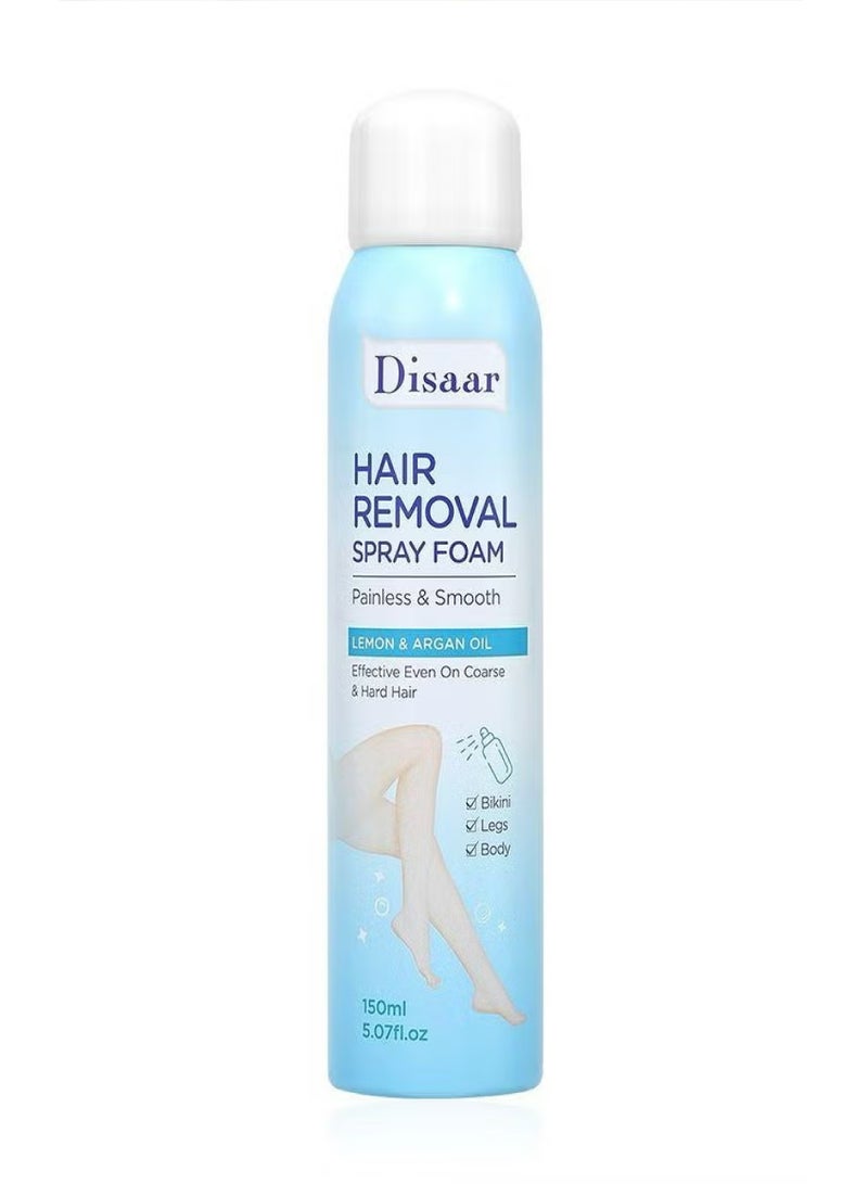 ديسار رغوة بخاخ لإزالة الشعر بدون ألم وناعمة بزيت الليمون والأرغان 150 مل