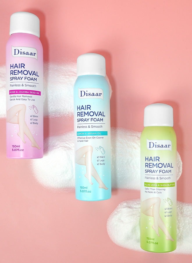 Disaar Hair Removal Spray Foam Painless And Smooth Lemon And Argan Oil 150 ML - Image 3