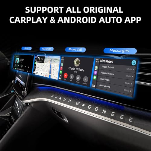 YIMBLI 2 in 1 Wireless CarPlay & Android Auto Adapter | Convert Wired to Wireless | Plug & Play USB Dongle | Fast & Stable Bluetooth + WiFi | for OEM Wired Car Systems - Image 4