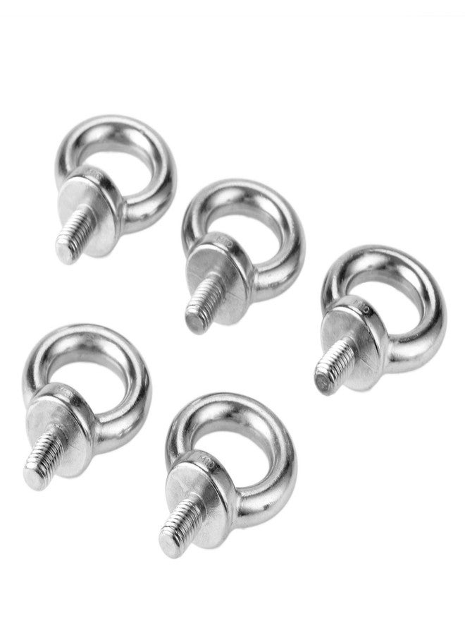 Yetaha 5 Pcs M10 316 Machinery Shoulder Grade Stainless Steel Lifting Ring Eye Bolt Nuts Screws Bolts - Image 1