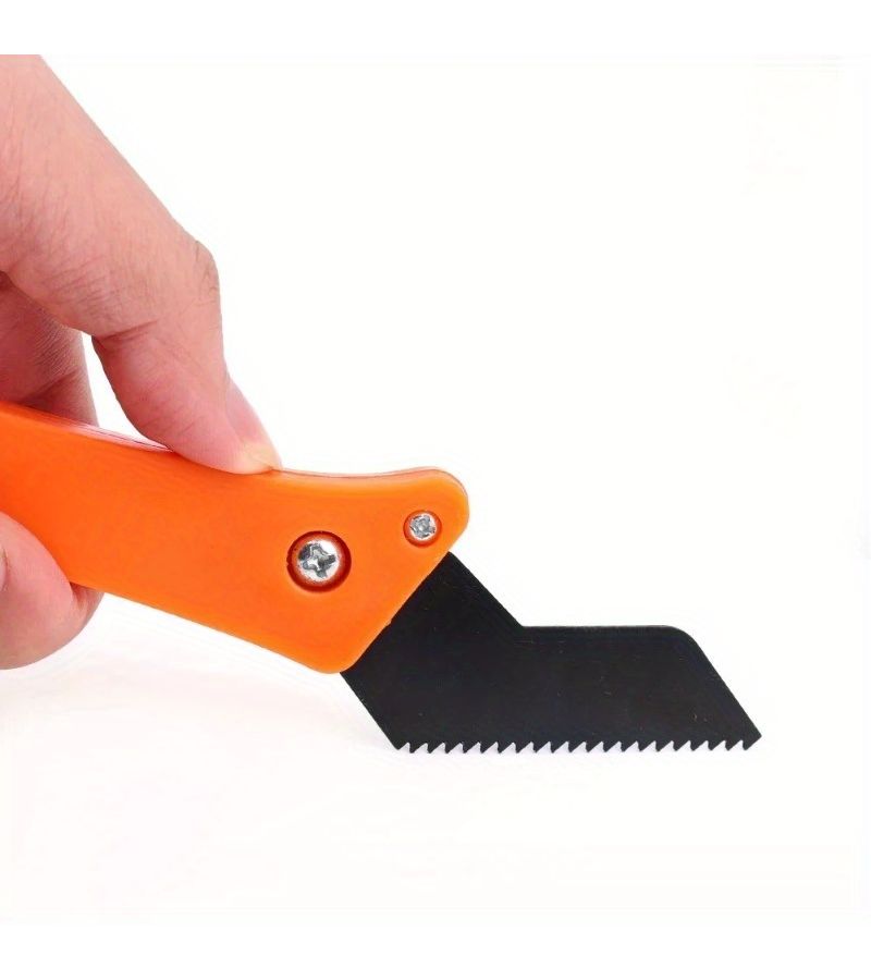 1 Knife With 3 Replacement Heads Tungsten Alloy Tile Cutter For Cleaning Tile Gaps Wall And Floor Tiles Stripping Wallpaper And Paint Tile Adhesive Remover - Image 4