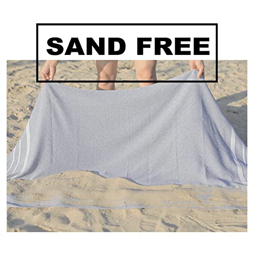 Antfuny 2 Packs Cotton Turkish Beach Towels Quick Dry Sand Free Oversized Bath Pool Swim Towel Extra Large Big Xl Blanket Adult Travel Essentials Cruise Accessories Must Haves Clearance Vacation Stuff - Image 4