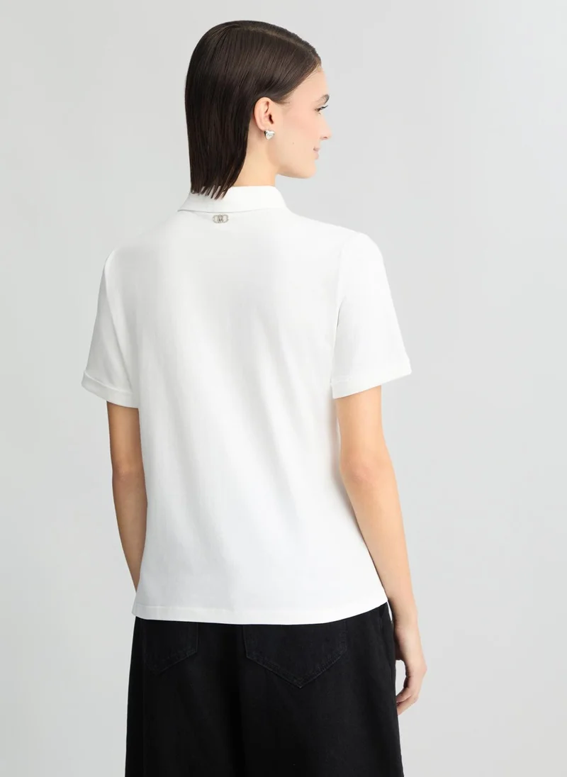 Liu Jo Polo shirt with rhinestones