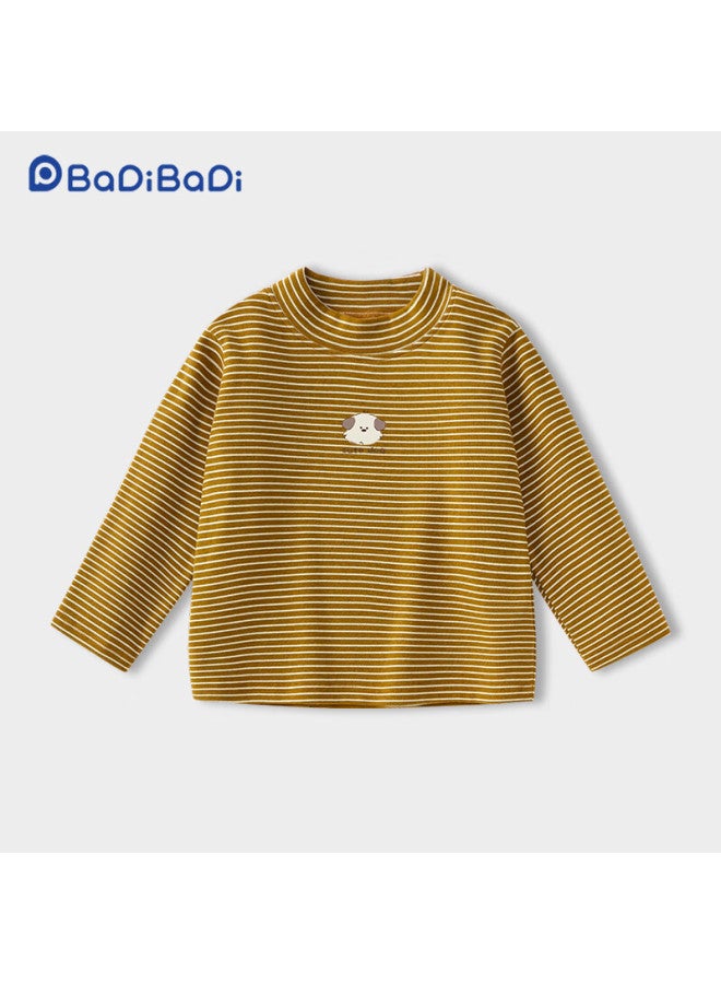 Badibadi Autumn Winter Baby Toddler Long Sleeve Base Layer T-shirt Soft Elastic Warm Comfortable Brown Puppy 80 - Image 2