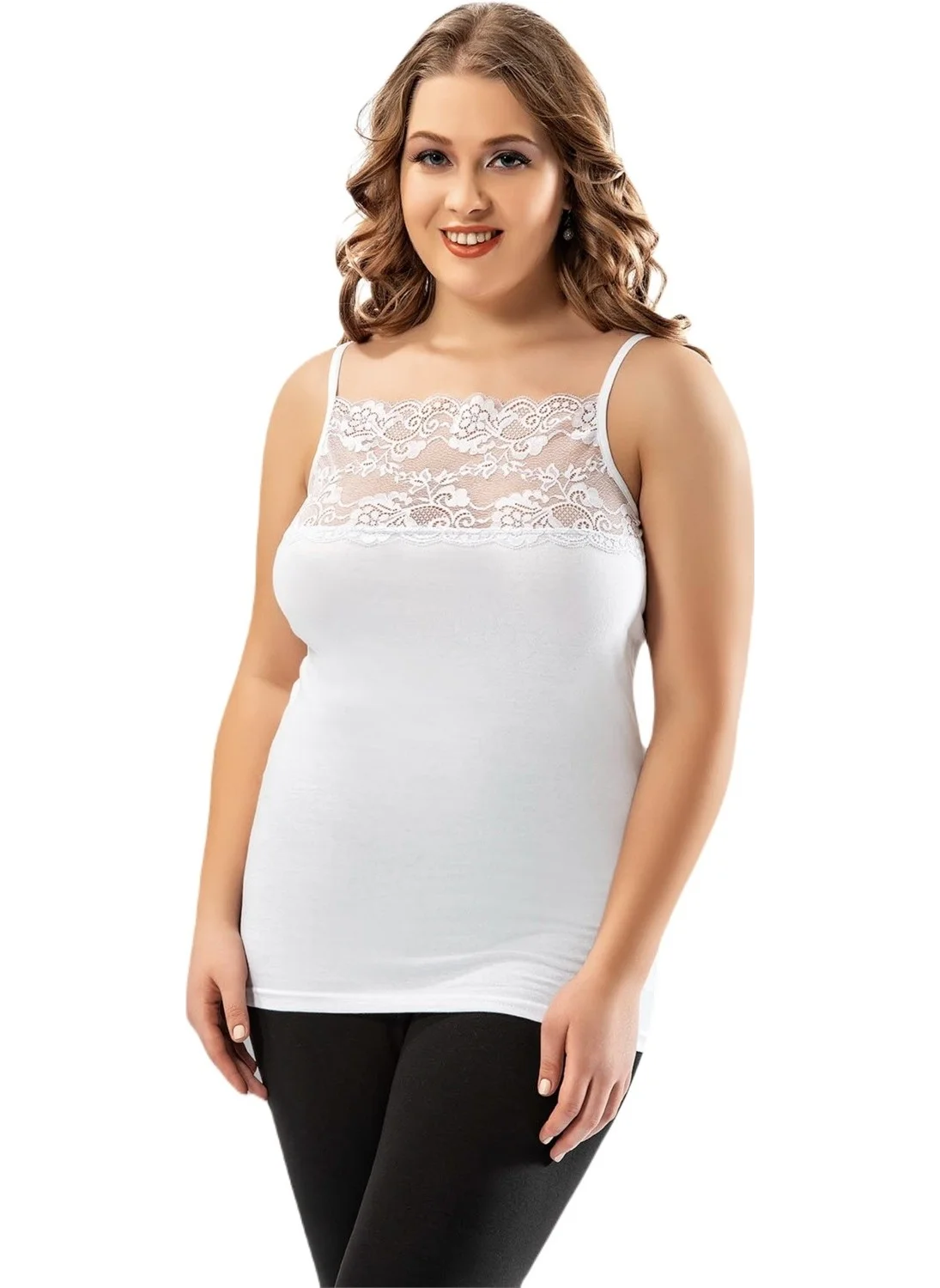 كوتا 6033 Lycra Wide Lace Rope Strap Women's Undershirt