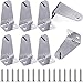 Ferraycle Ferraycle Set of 8 Metal Hold Down Brackets Silver Blinds Brackets Blind Holder Replacements Horizontal Blind Brackets  - Image 2