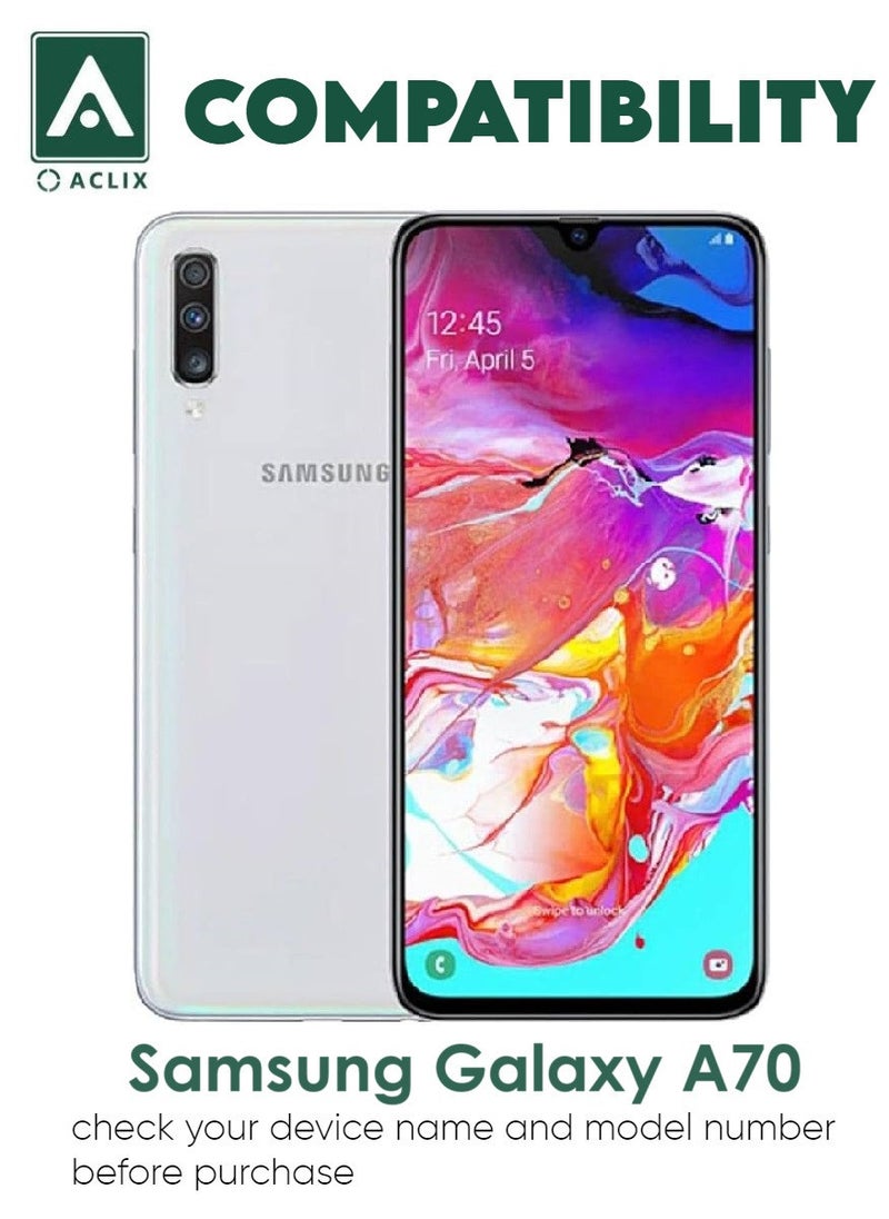 ACLIX 4 Pieces Antistatic ESD Dustproof Premium Quality High Definition Tempered Glass Screen Protector Designed For Samsung Galaxy A70 - Image 3