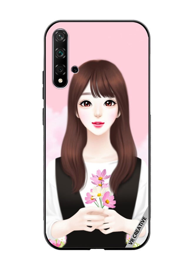 VR CREATIVE Protective Case Cover For Huawei Nova 5T Cute Anime Girl Design Multicolour - Image 1