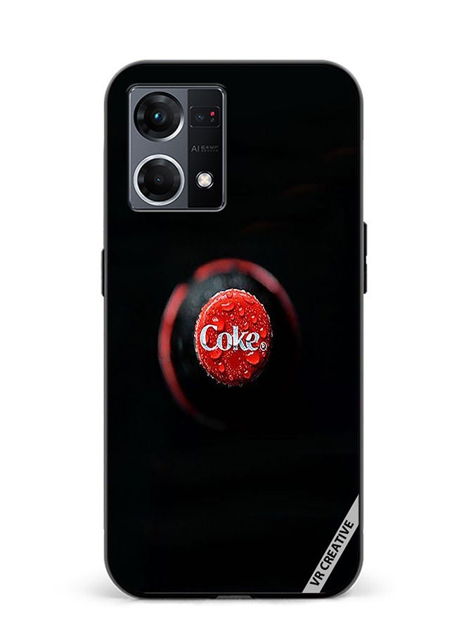 VR CREATIVE Protective Case Cover For Oppo Reno8 4G Coke Design Multicolour - Image 1