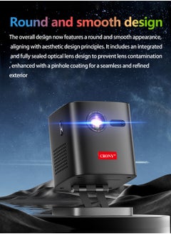 Crony CRONY C1000 3D upright Projector with BT speaker 1080p Wifi Smart Led Dlp Video Projector With Battery  - Image 4