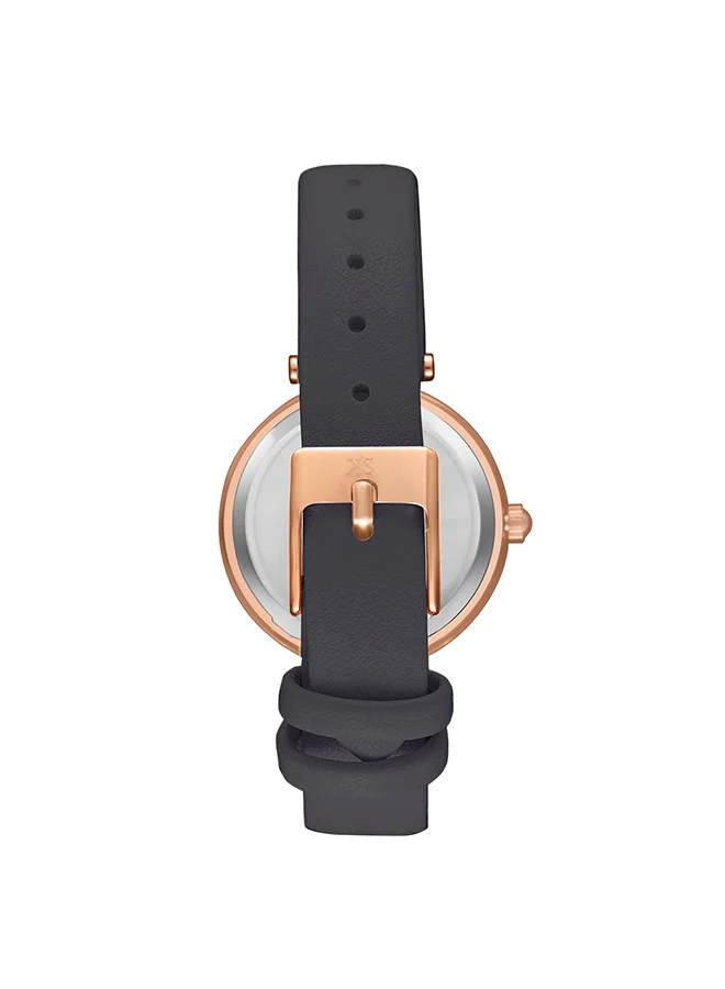 كينيث سكوت Kenneth Scott Women's Black Dial Analog Watch - K23539-RLBB