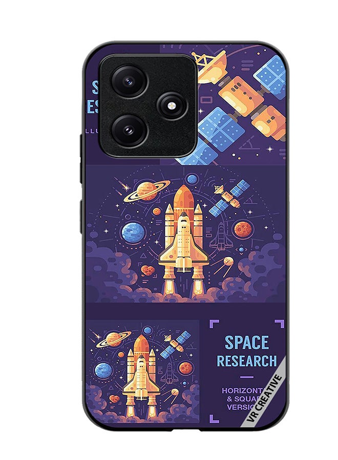 VR CREATIVE Protective Case Cover For Xiaomi Poco M6 Pro 5G Space Research Design Multicolour - Image 1