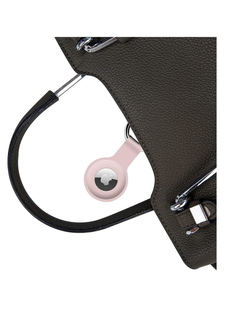 AirTag Holder Case- Silicone Case for AirTag Keyring for Keys, Bags, Luggage, Pet Collars - Anti-Lost and Scratch-Resistant Design for Apple Air Tags 2021(Pink) - Image 5