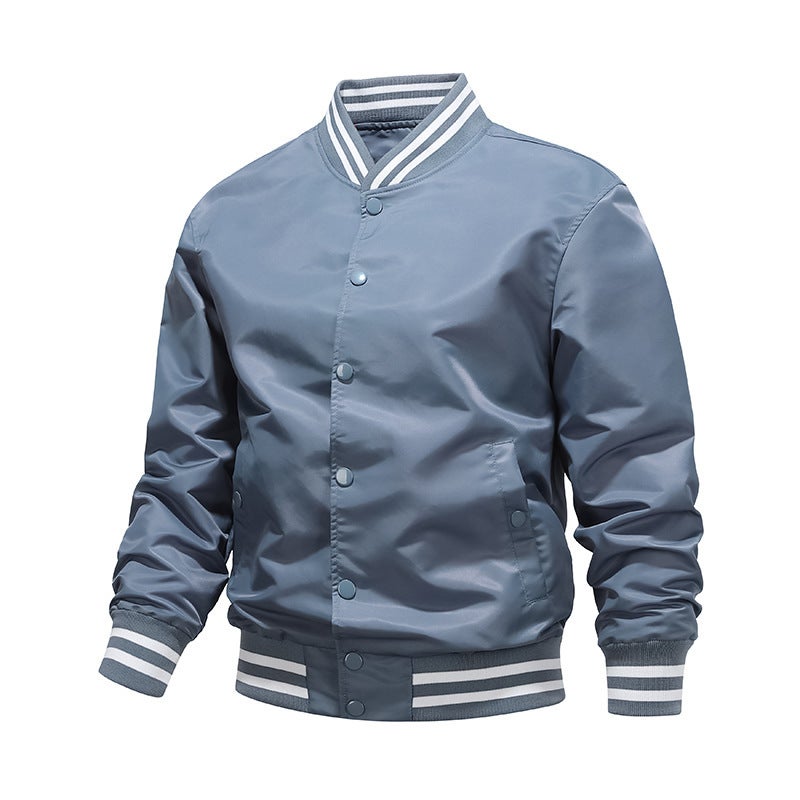 Men'S Sports Leisure Collar Jacket Cotton-Padded Jacket Flight Suit Baseball Jacket Cotton-Padded Jacket Printable Logo - Image 1
