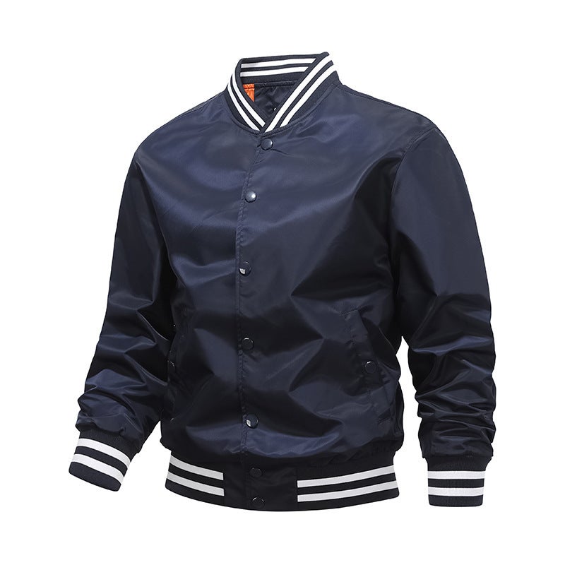 Men'S Sports Leisure Collar Jacket Cotton-Padded Jacket Flight Suit Baseball Jacket Cotton-Padded Jacket Printable Logo - Image 2