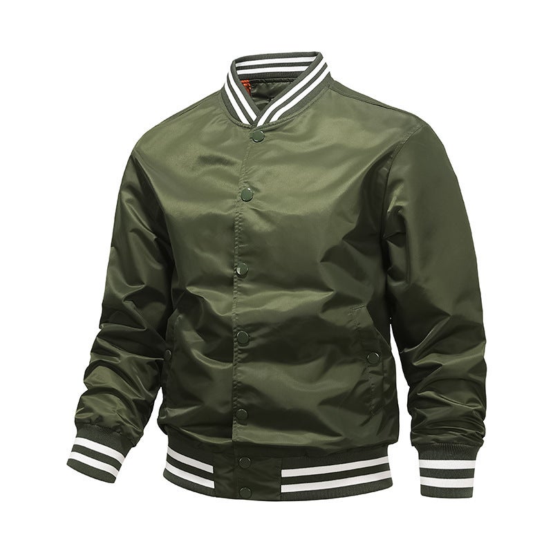 Men'S Sports Leisure Collar Jacket Cotton-Padded Jacket Flight Suit Baseball Jacket Cotton-Padded Jacket Printable Logo - Image 3
