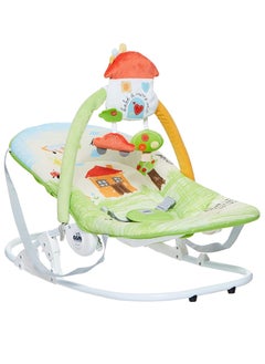 cam Portable Baby Infant Rocking, Bouncer, Sway Gentle Swaying, Motion Baby, Rocker, With Support Adjustable 3-Position Backrest, Soft Fabric Cover Form 0-9 Kg - Green  - Image 2