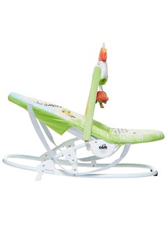 cam Portable Baby Infant Rocking, Bouncer, Sway Gentle Swaying, Motion Baby, Rocker, With Support Adjustable 3-Position Backrest, Soft Fabric Cover Form 0-9 Kg - Green  - Image 4