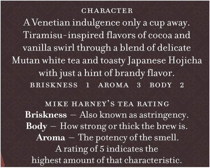 Harney & Sons Venetian Tiramisu Tea - 2 Ounce Loose Tea - Image 5