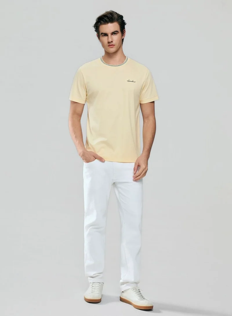GIORDANO Men's Slim Fit Liquid Touch Cotton Tee