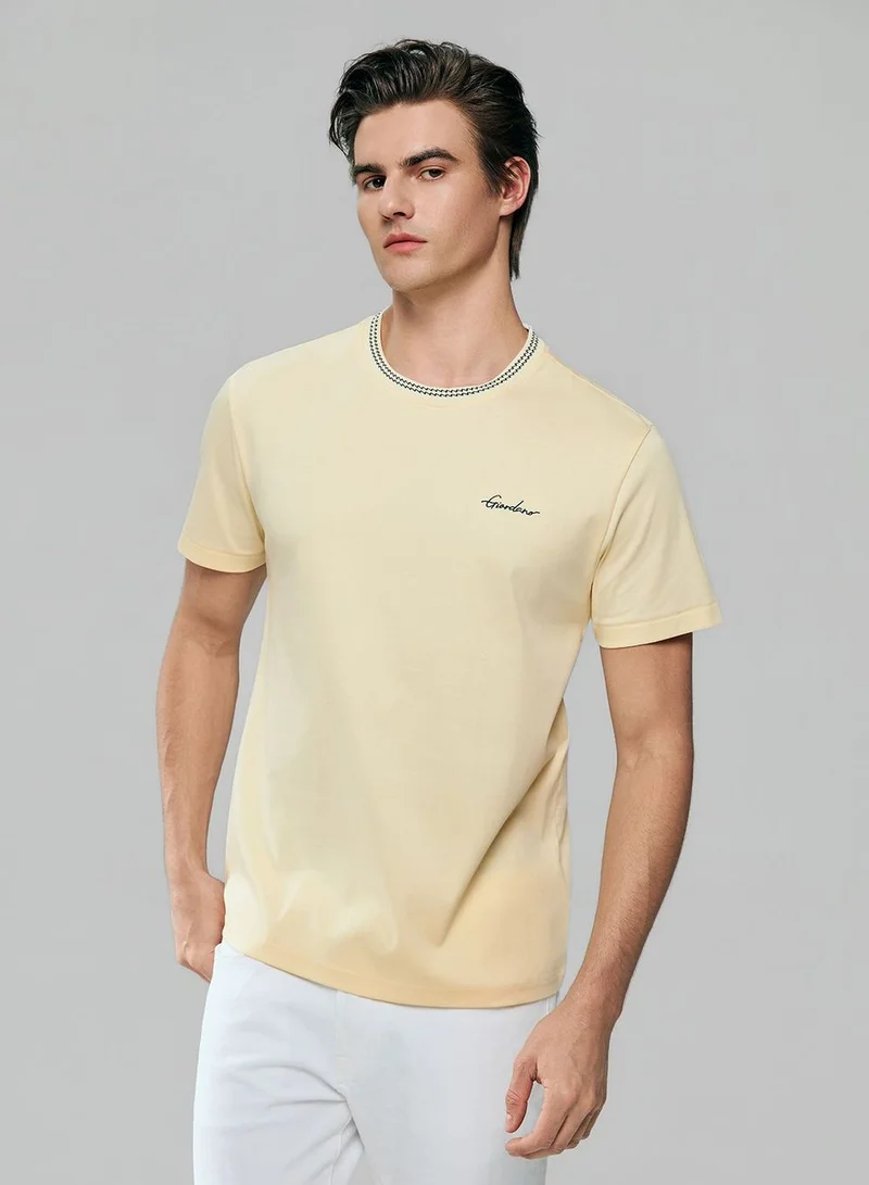 GIORDANO Men's Slim Fit Liquid Touch Cotton Tee